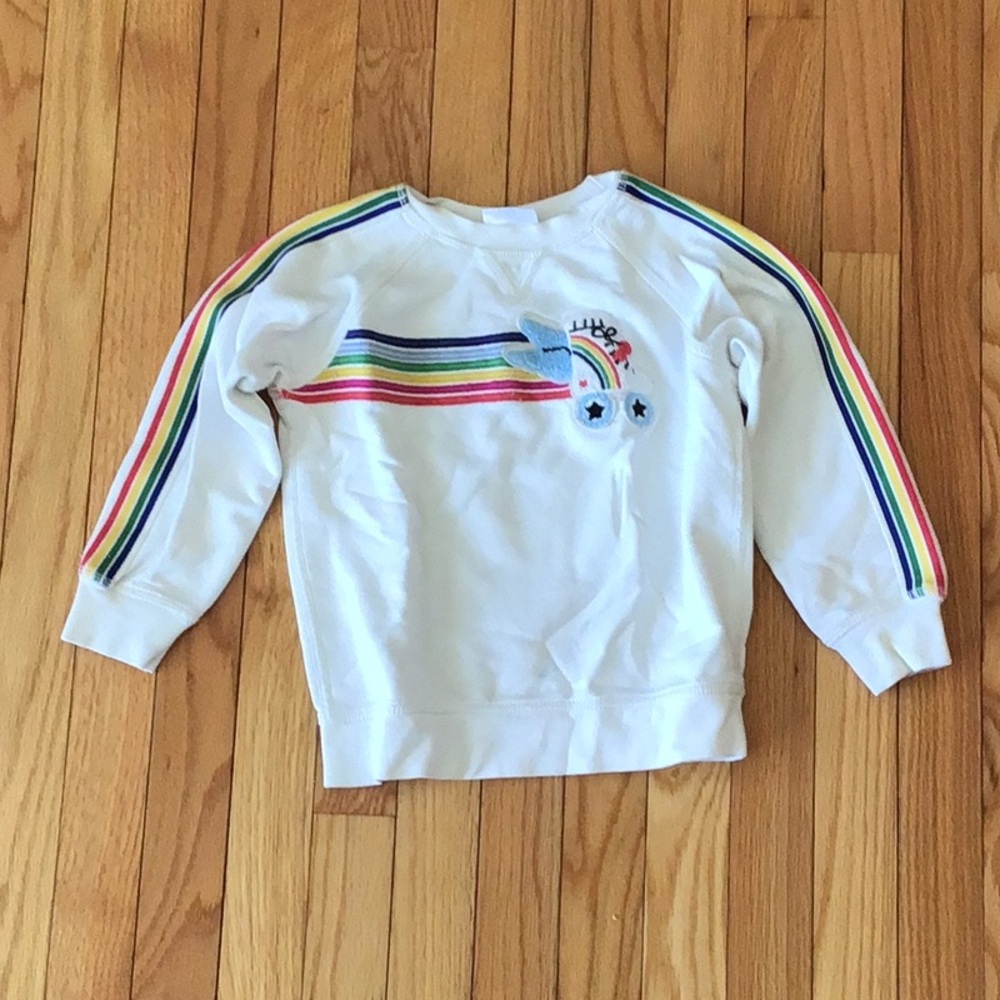 Hanna Anderson Rainbow Roller Skate Cotton Sweatshirt